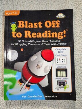 Blast Off to Reading Phonics Workbook Cheryl Orlassino Ages 7-13 One-on-One